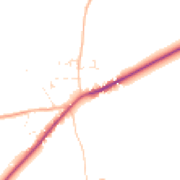 Daytime road noise heatmap for DT11 0AE