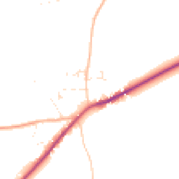 Daytime road noise heatmap for DT11 0AG