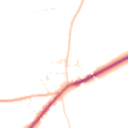 Daytime road noise heatmap for DT11 0AL