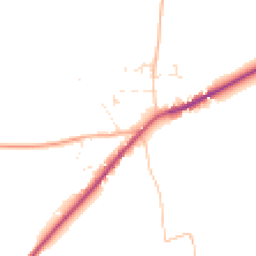 Daytime road noise heatmap for DT11 0AN