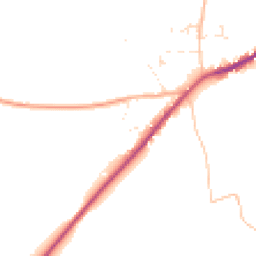 Daytime road noise heatmap for DT11 0DJ