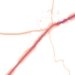 Daytime road noise heatmap for DT11 0HN
