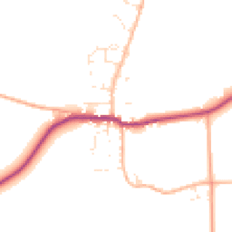 Daytime road noise heatmap for DT11 0JF