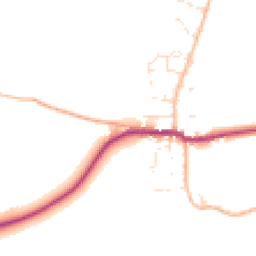 Daytime road noise heatmap for DT11 0JH