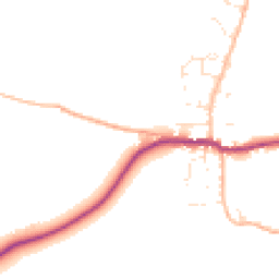 Daytime road noise heatmap for DT11 0JJ