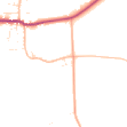 Daytime road noise heatmap for DT11 0JN