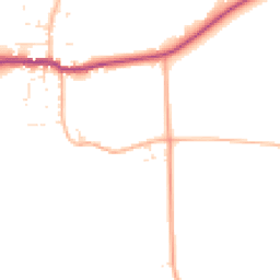 Daytime road noise heatmap for DT11 0JT