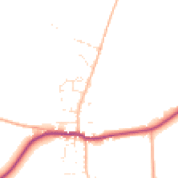 Daytime road noise heatmap for DT11 0JZ