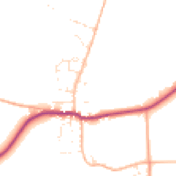 Daytime road noise heatmap for DT11 0LE