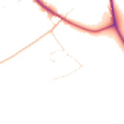 Daytime road noise heatmap for DT11 0PZ