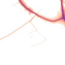 Daytime road noise heatmap for DT11 0QH