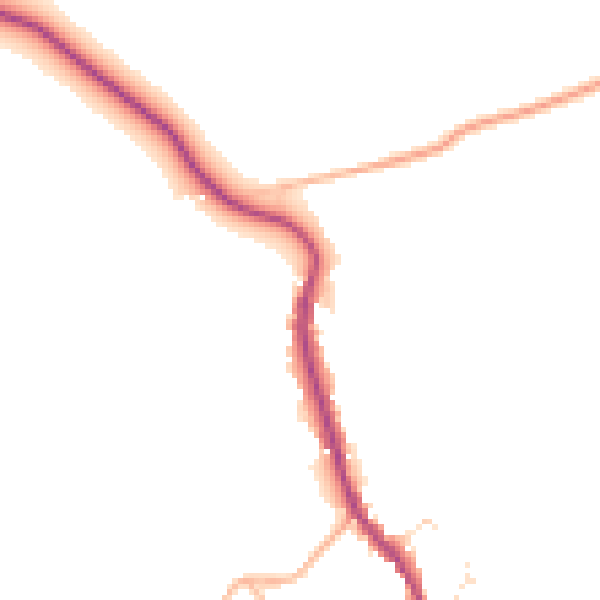 Daytime road noise heatmap for DT11 0QZ