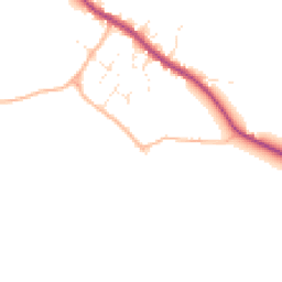 Daytime road noise heatmap for DT11 0SZ