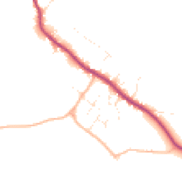 Daytime road noise heatmap for DT11 0TQ