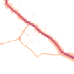 Daytime road noise heatmap for DT11 0TX