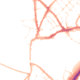 Daytime road noise heatmap for DT11 7EB