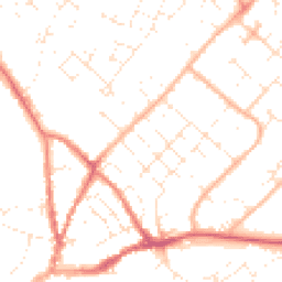 Daytime road noise heatmap for DT11 7HY