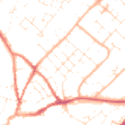 Daytime road noise heatmap for DT11 7JD