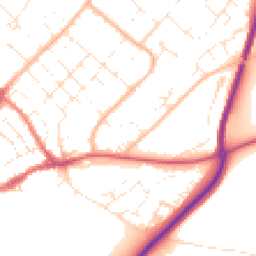 Daytime road noise heatmap for DT11 7RZ