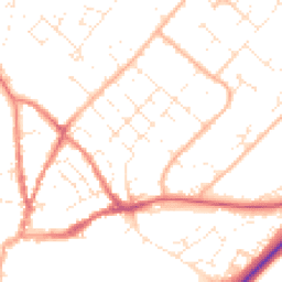 Daytime road noise heatmap for DT11 7WB