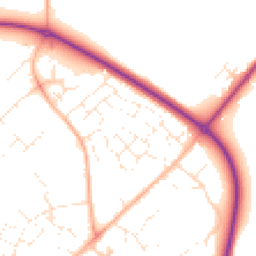 Daytime road noise heatmap for DT11 7XT