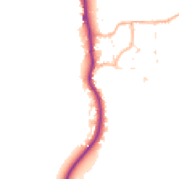Daytime road noise heatmap for DT11 8DR