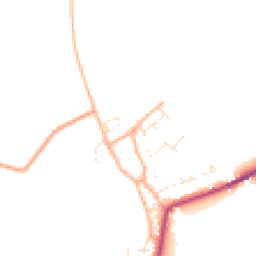 Daytime road noise heatmap for DT11 8FB
