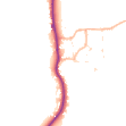 Daytime road noise heatmap for DT11 8LW