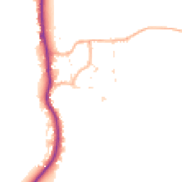 Daytime road noise heatmap for DT11 8NB