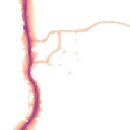 Daytime road noise heatmap for DT11 8ND