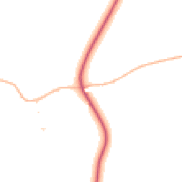 Daytime road noise heatmap for DT11 8NR