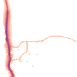 Daytime road noise heatmap for DT11 8NW