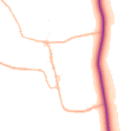 Daytime road noise heatmap for DT11 8PX