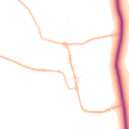 Daytime road noise heatmap for DT11 8QE