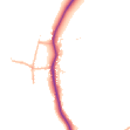 Daytime road noise heatmap for DT11 8TF