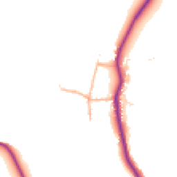 Daytime road noise heatmap for DT11 8TQ