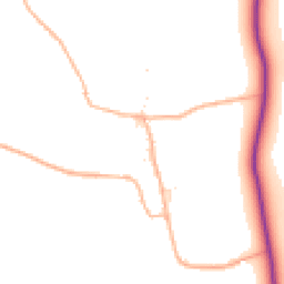 Daytime road noise heatmap for DT11 8TW