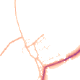 Daytime road noise heatmap for DT11 8UT