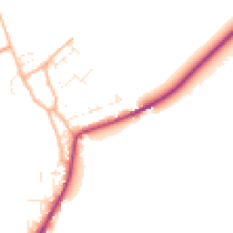 Daytime road noise heatmap for DT11 8UW