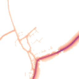 Daytime road noise heatmap for DT11 8UX
