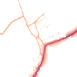 Daytime road noise heatmap for DT11 8XB