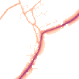 Daytime road noise heatmap for DT11 8XG