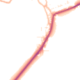 Daytime road noise heatmap for DT11 8XH