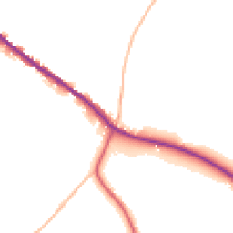 Daytime road noise heatmap for DT11 9EA