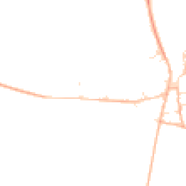 Daytime road noise heatmap for DT11 9FD