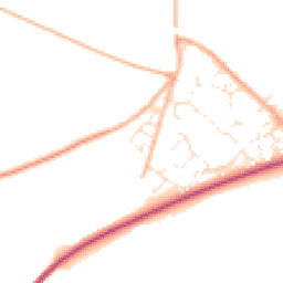 Daytime road noise heatmap for DT11 9FL