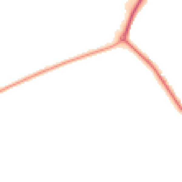 Night-time road noise heatmap for DT11 9FW