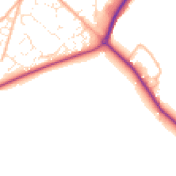 Daytime road noise heatmap for DT11 9FX