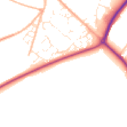 Daytime road noise heatmap for DT11 9FY