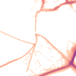 Daytime road noise heatmap for DT11 9LH